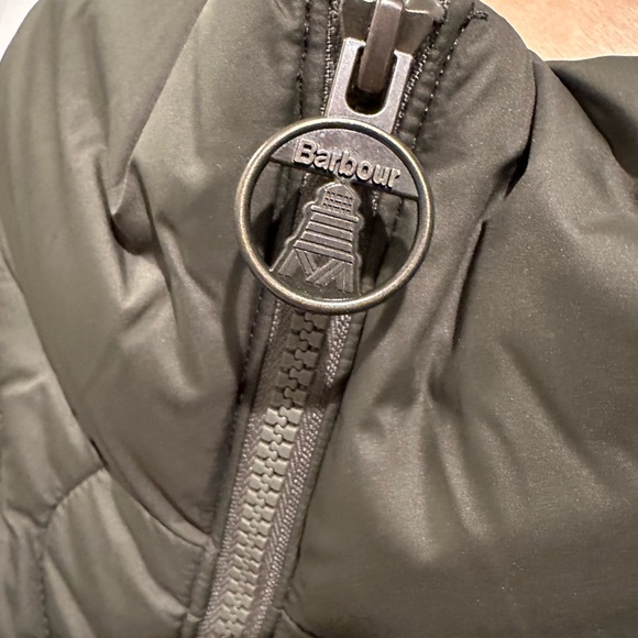 Barbour Long Down Vest, dark green, women’s 12/14 - Picture 4 of 4